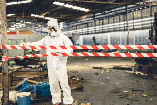 Professional Biohazard technician working in Malta, ID